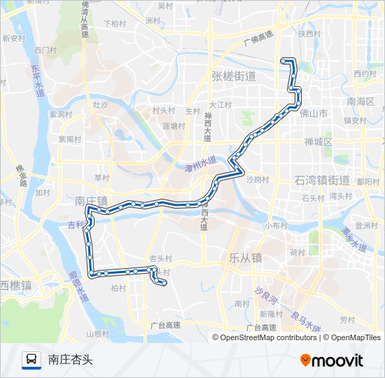 公交134路的线路图