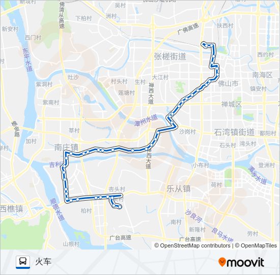 公交134路的线路图