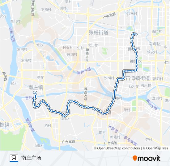 公交135路的线路图