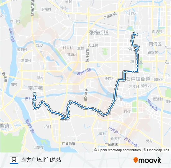135路 Bus Line Map