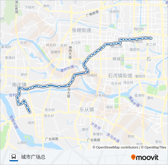 公交136路的线路图