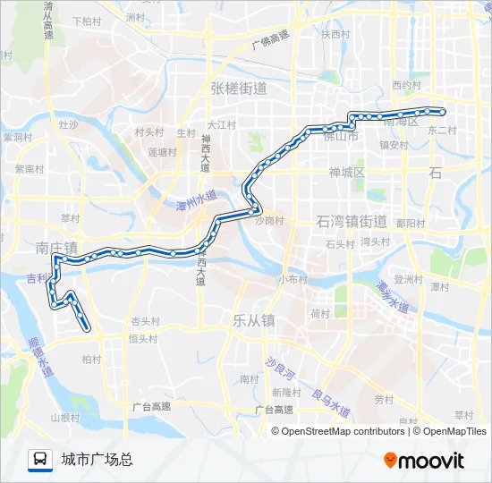 136路 Bus Line Map