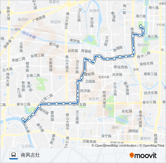 公交137路的线路图