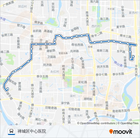 公交140路的线路图
