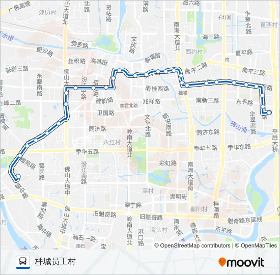 140路 Bus Line Map