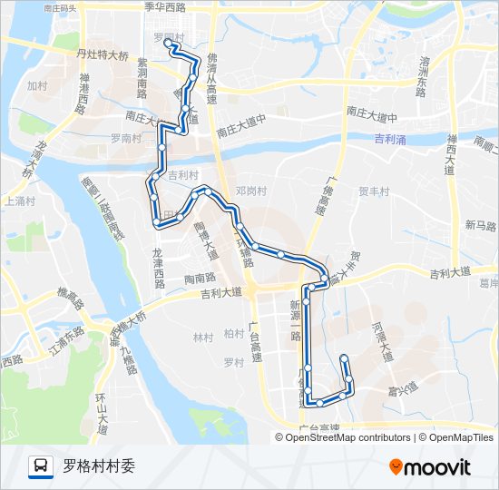 公交142路的线路图