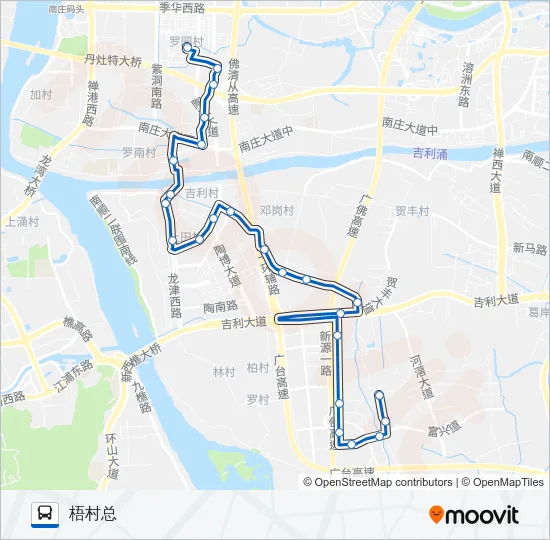 142路 Bus Line Map