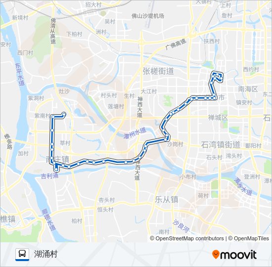 公交143路的线路图