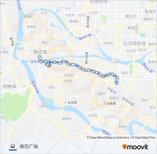 公交145路的线路图