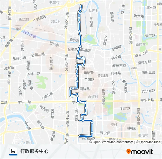 152路 Bus Line Map