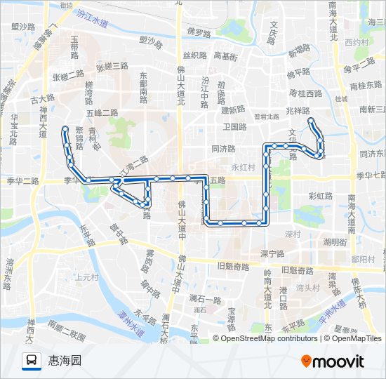 公交154路的线路图