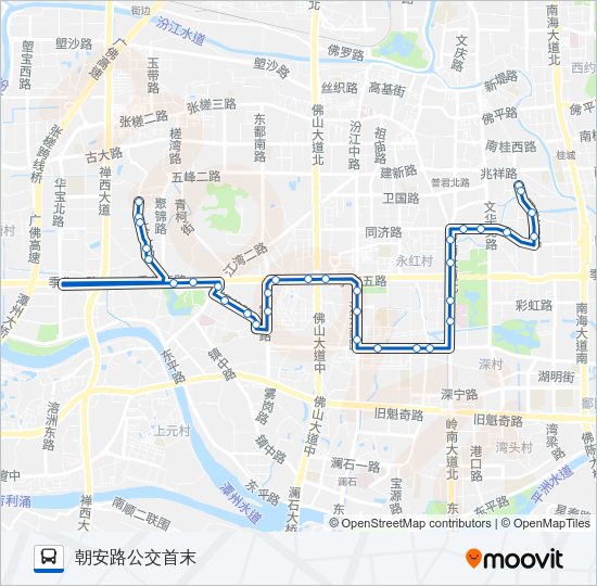 公交154路的线路图