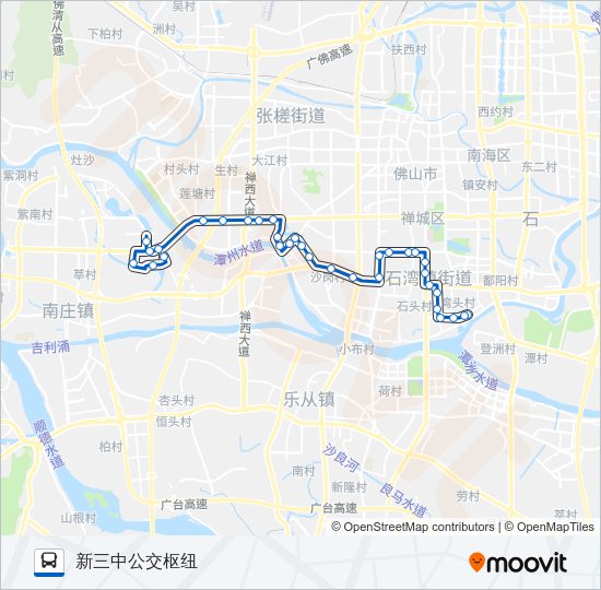 公交155路的线路图