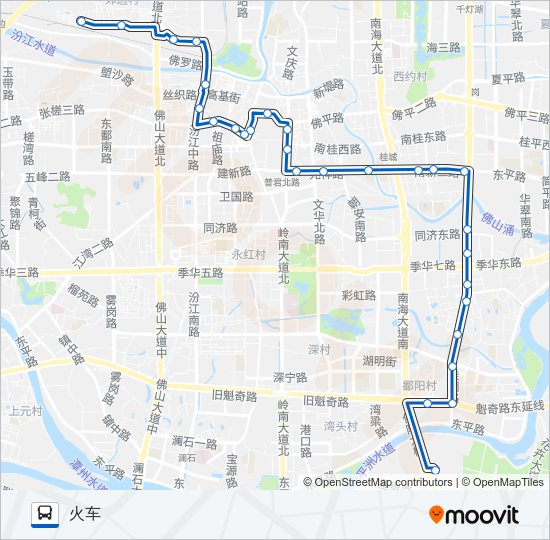 公交156路的线路图