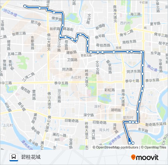 公交156路的线路图