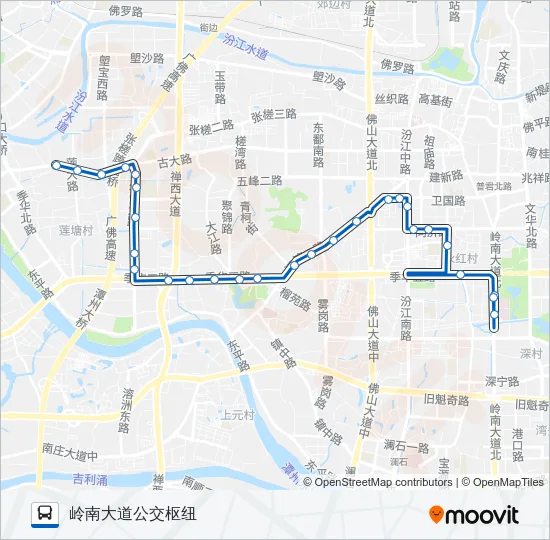 157路 Bus Line Map