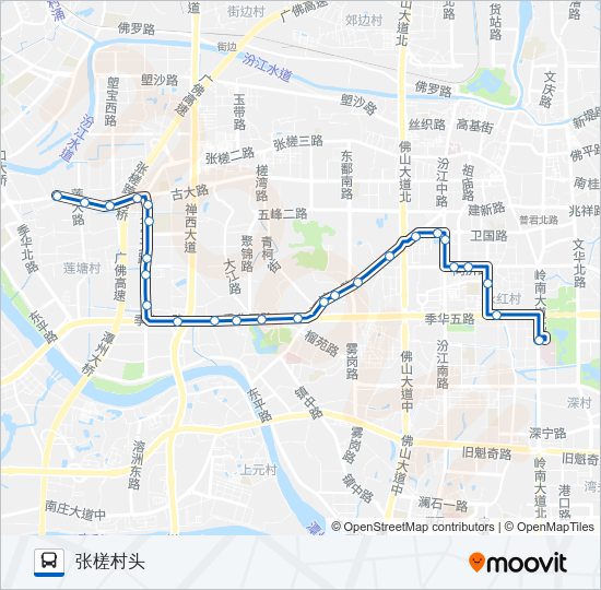 公交157路的线路图