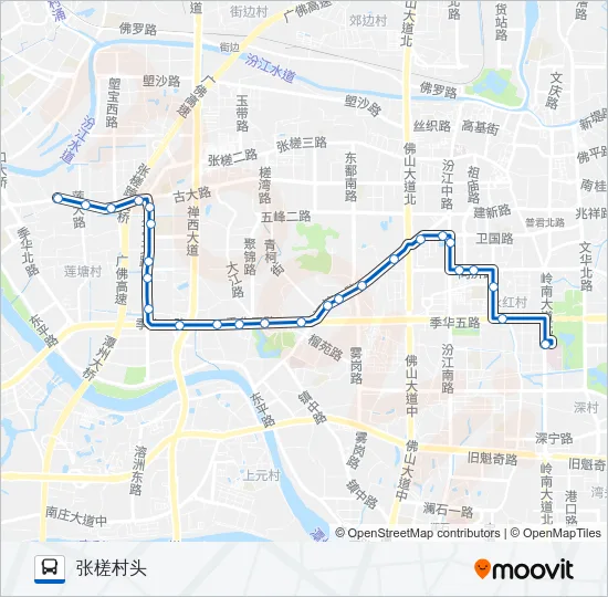 公交157路的线路图