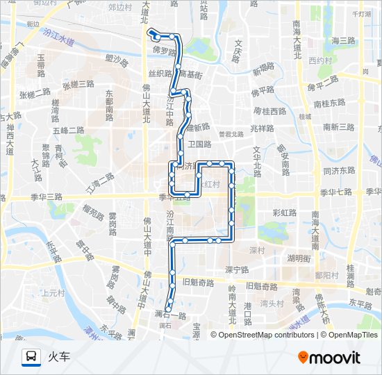 公交159路的线路图