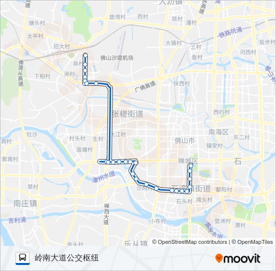 公交165路的线路图