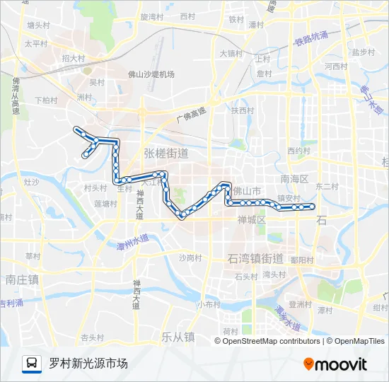 166路 Bus Line Map