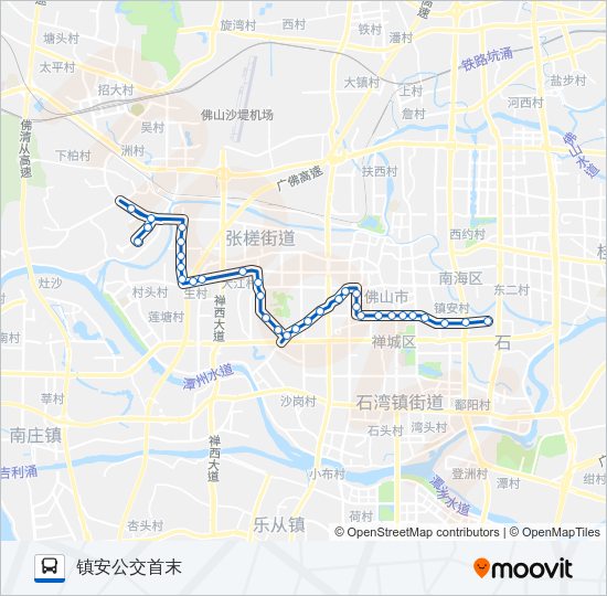 公交166路的线路图