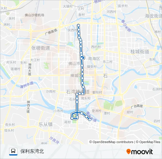 公交167路的线路图