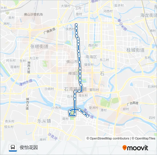 公交167路的线路图