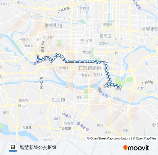 公交169路的线路图