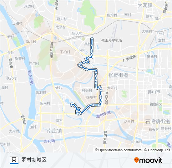 公交170路的线路图