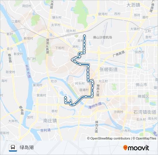 公交170路的线路图