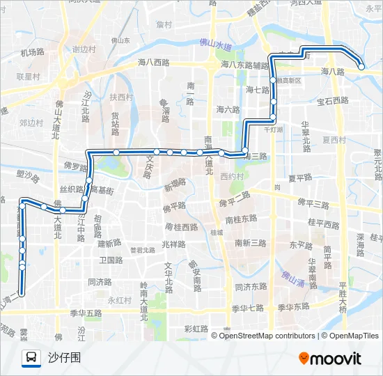 172路 Bus Line Map