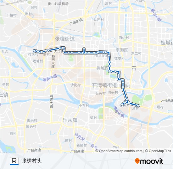公交173路的线路图