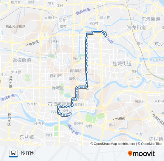 公交174路的线路图