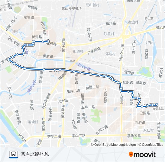 公交175路的线路图