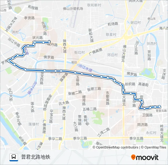公交175路的线路图