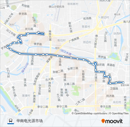 公交175路的线路图