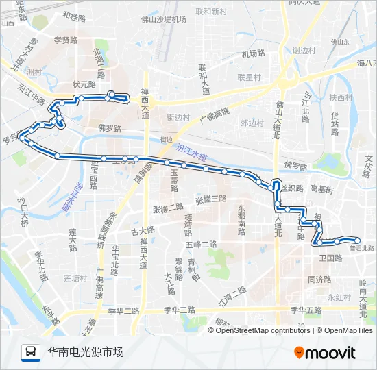 公交175路的线路图