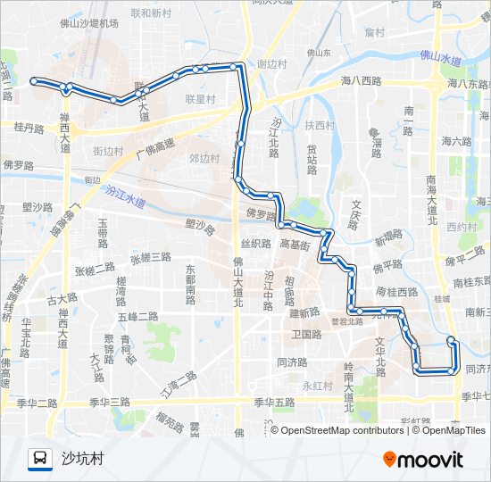 公交180路的线路图