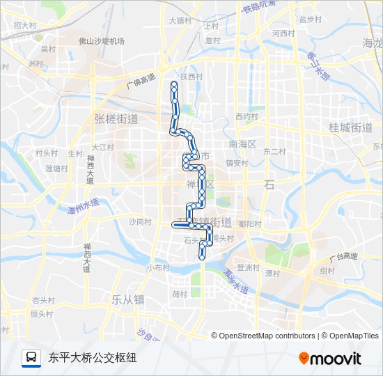 公交182路的线路图