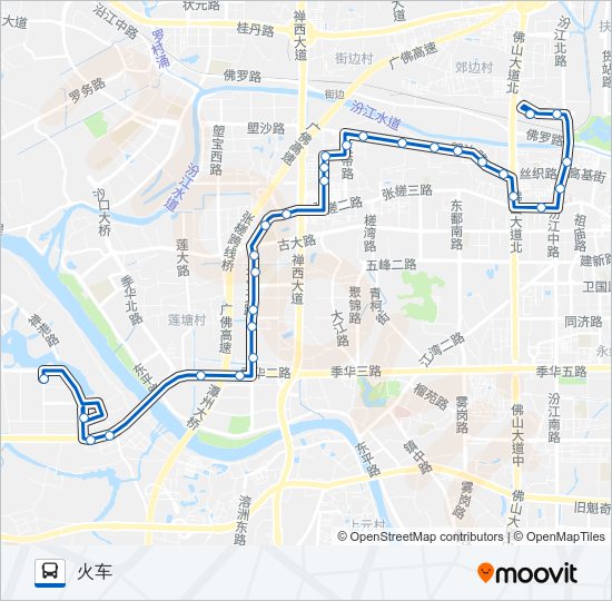 公交183路的线路图