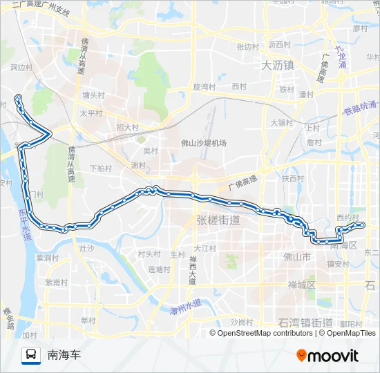 205路 Bus Line Map