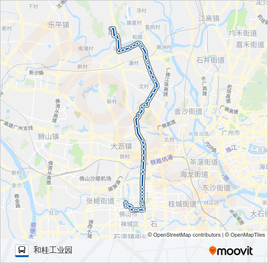 公交208路的线路图