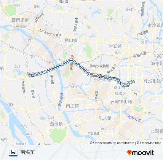 公交209路的线路图