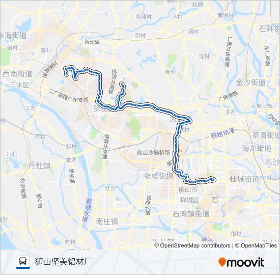 公交211路的线路图