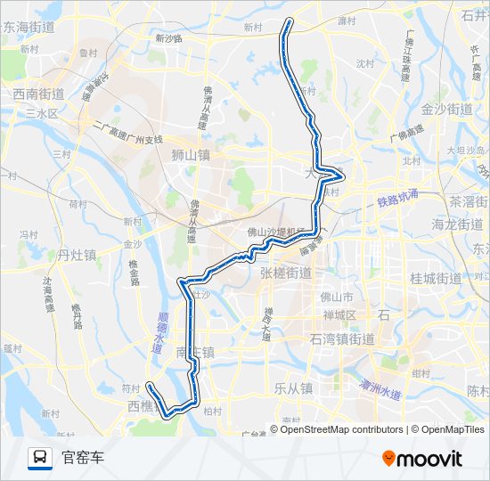 公交219路的线路图