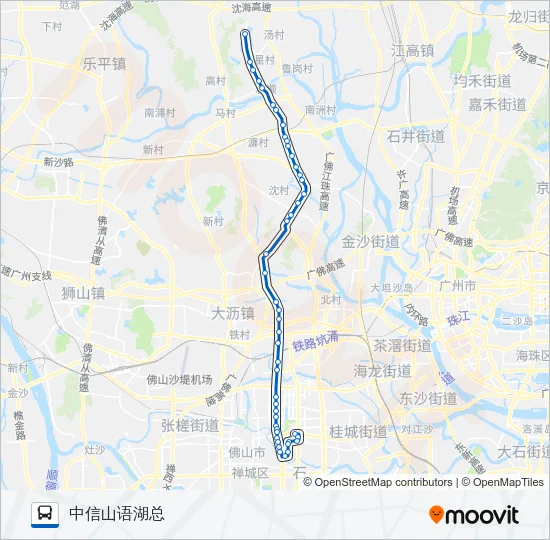 222路 Bus Line Map