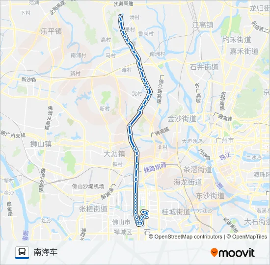 222路 Bus Line Map