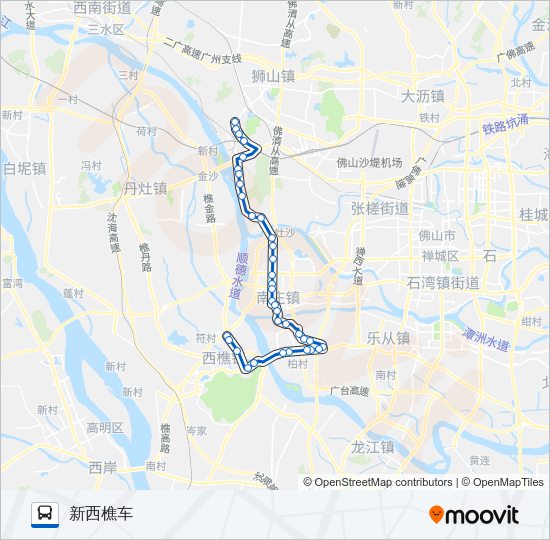 公交225路的线路图