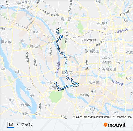 公交225路的线路图